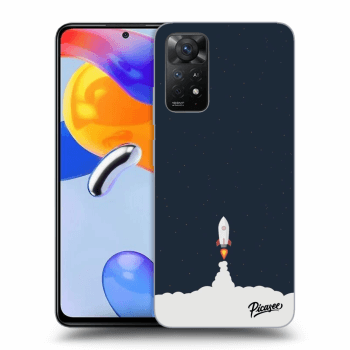 Picasee silikonový černý obal pro Xiaomi Redmi Note 11 Pro 5G - Astronaut 2