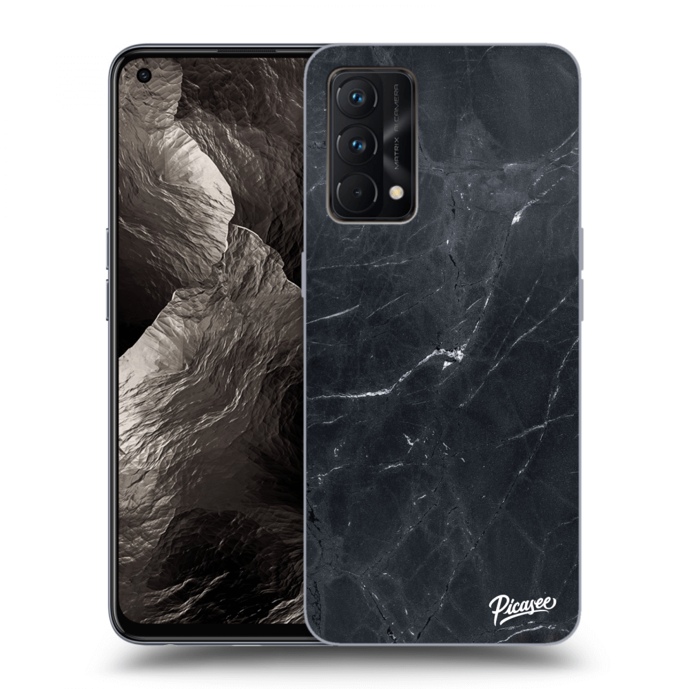 Picasee silikonový černý obal pro Realme GT Master Edition 5G - Black marble