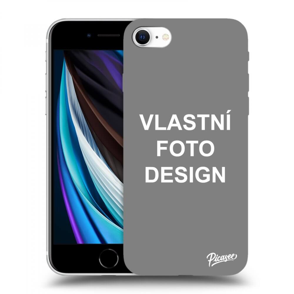 Picasee silikonový černý obal pro Apple iPhone SE 2022 - Vlastní fotka/motiv