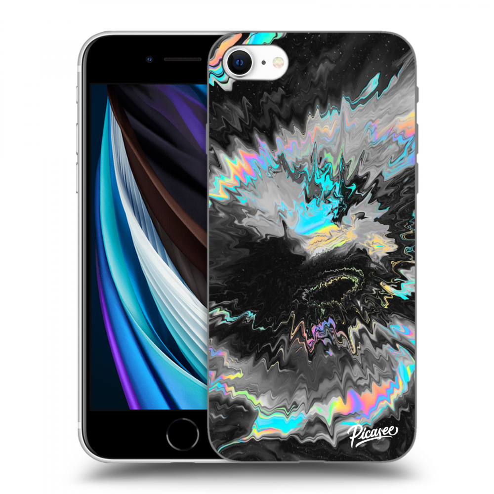 Picasee silikonový černý obal pro Apple iPhone SE 2022 - Magnetic