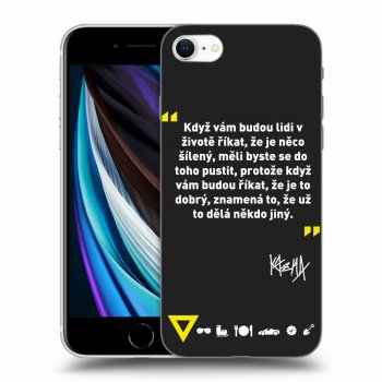 Picasee silikonový černý obal pro Apple iPhone SE 2022 - Kazma - MĚLI BYSTE SE DO TOHO PUSTIT