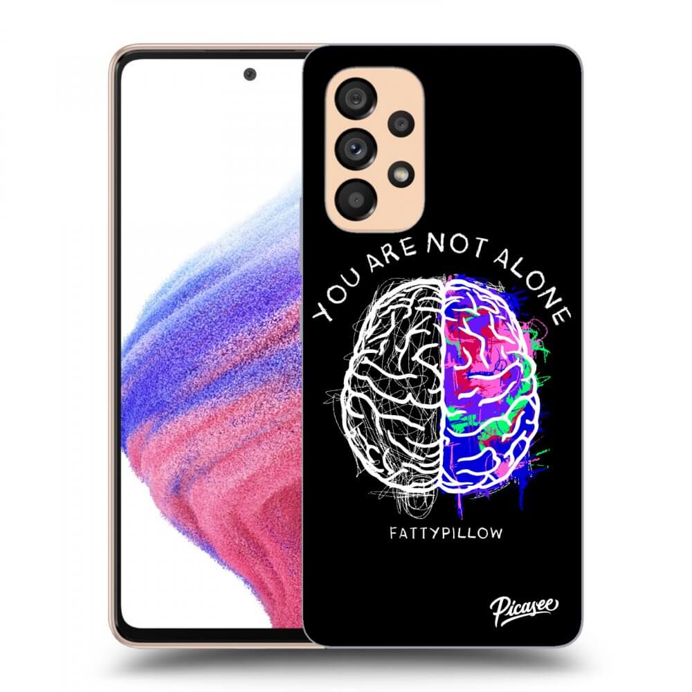 Picasee silikonový průhledný obal pro Samsung Galaxy A53 5G - Brain - White