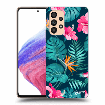 Obal pro Samsung Galaxy A53 5G - Pink Monstera