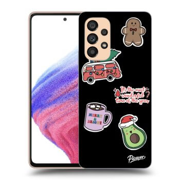 Obal pro Samsung Galaxy A53 5G - Christmas Stickers