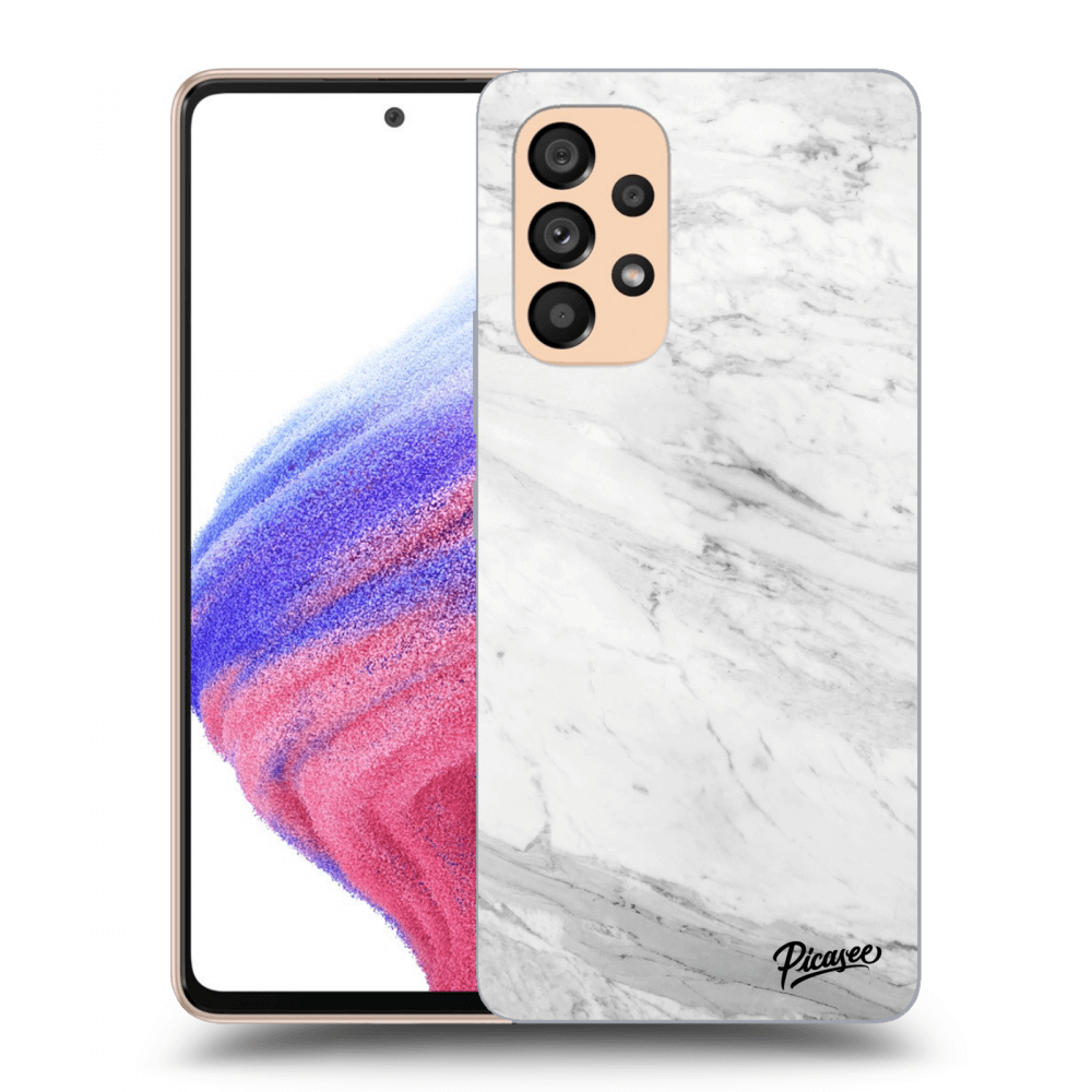 Picasee ULTIMATE CASE pro Samsung Galaxy A53 5G - White marble