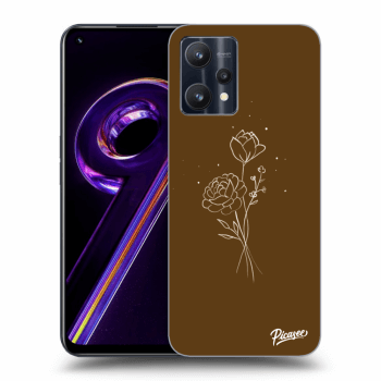 Obal pro Realme 9 Pro 5G - Brown flowers