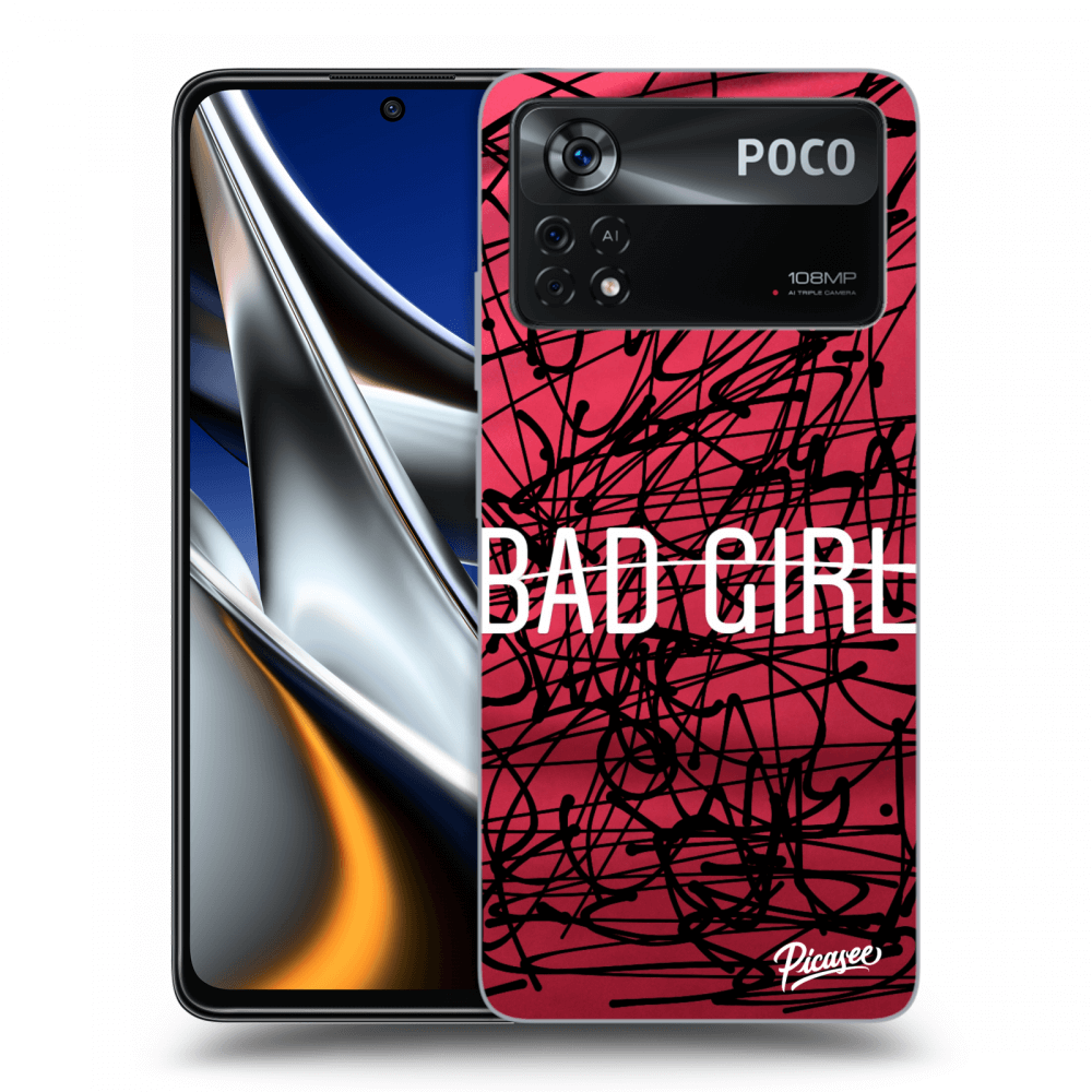 Picasee silikonový průhledný obal pro Xiaomi Poco X4 Pro 5G - Bad girl
