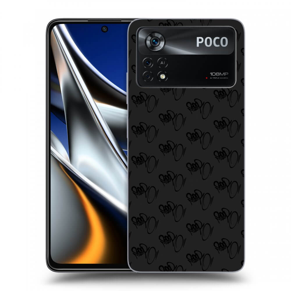 Picasee silikonový černý obal pro Xiaomi Poco X4 Pro 5G - Separ - Black On Black 1