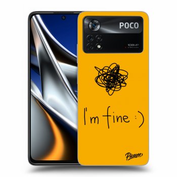 Picasee silikonový průhledný obal pro Xiaomi Poco X4 Pro 5G - I am fine