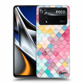 Picasee silikonový průhledný obal pro Xiaomi Poco X4 Pro 5G - Colorful roof