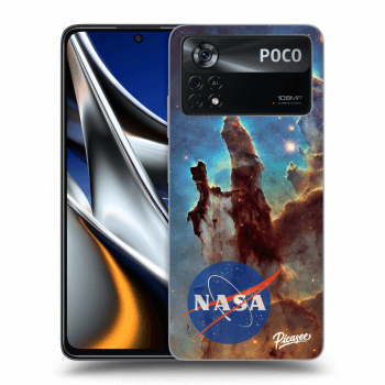 Picasee silikonový průhledný obal pro Xiaomi Poco X4 Pro 5G - Eagle Nebula