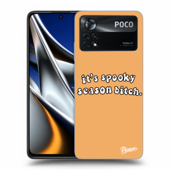 Picasee silikonový černý obal pro Xiaomi Poco X4 Pro 5G - Spooky season