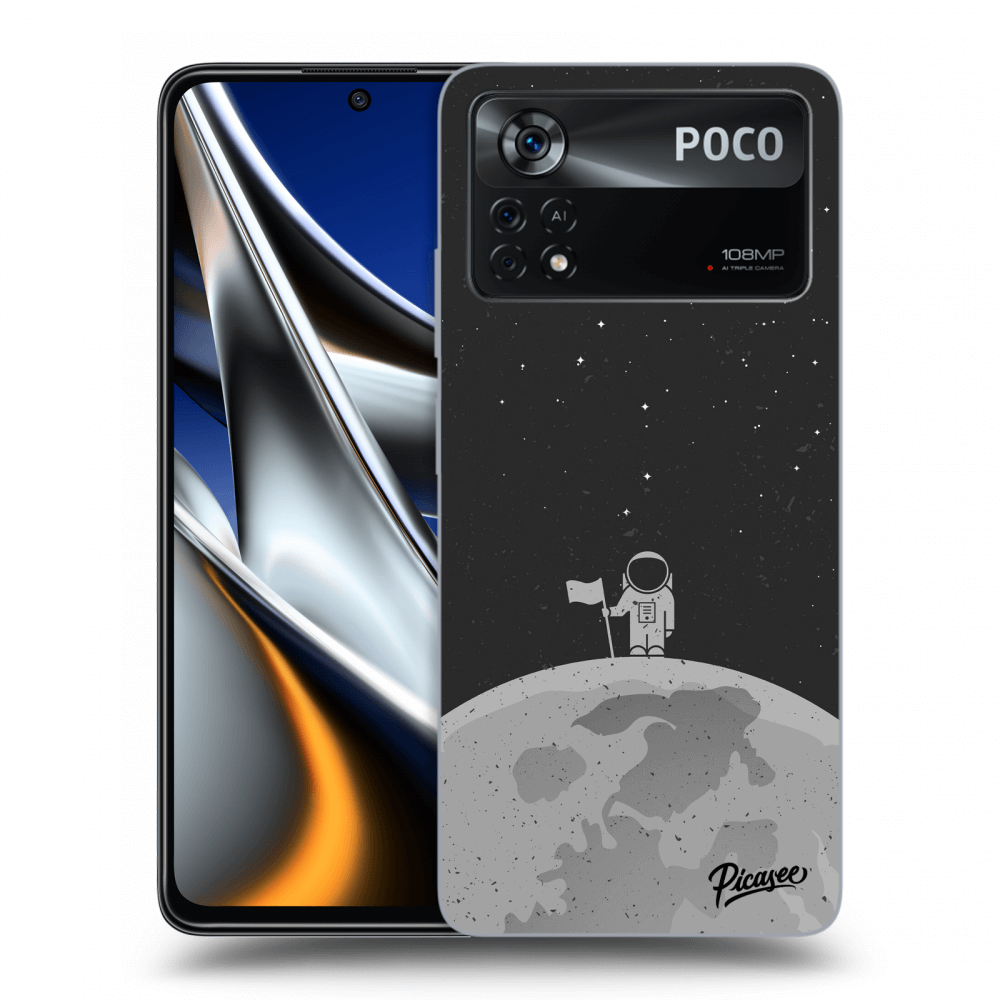 Picasee silikonový průhledný obal pro Xiaomi Poco X4 Pro 5G - Astronaut