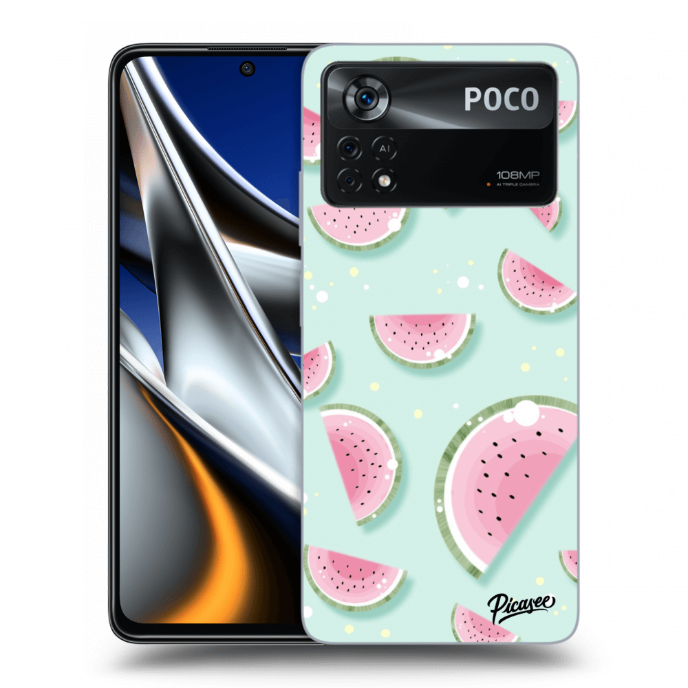 Picasee silikonový černý obal pro Xiaomi Poco X4 Pro 5G - Watermelon 2