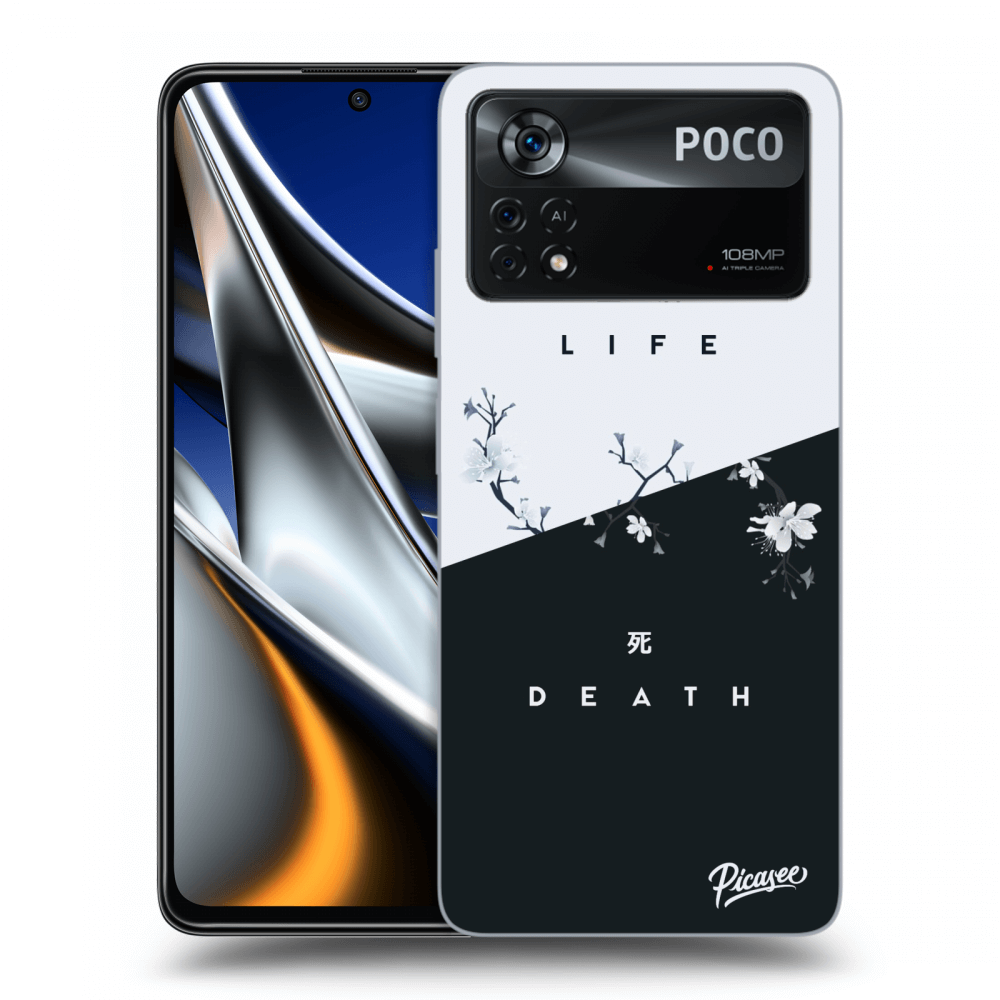 Picasee silikonový černý obal pro Xiaomi Poco X4 Pro 5G - Life - Death