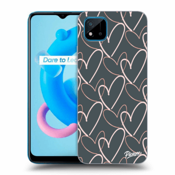 Picasee silikonový průhledný obal pro Realme C11 (2021) - Lots of love