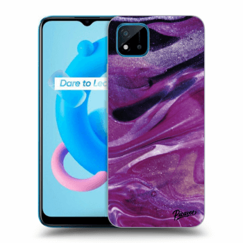 Obal pro Realme C11 (2021) - Purple glitter