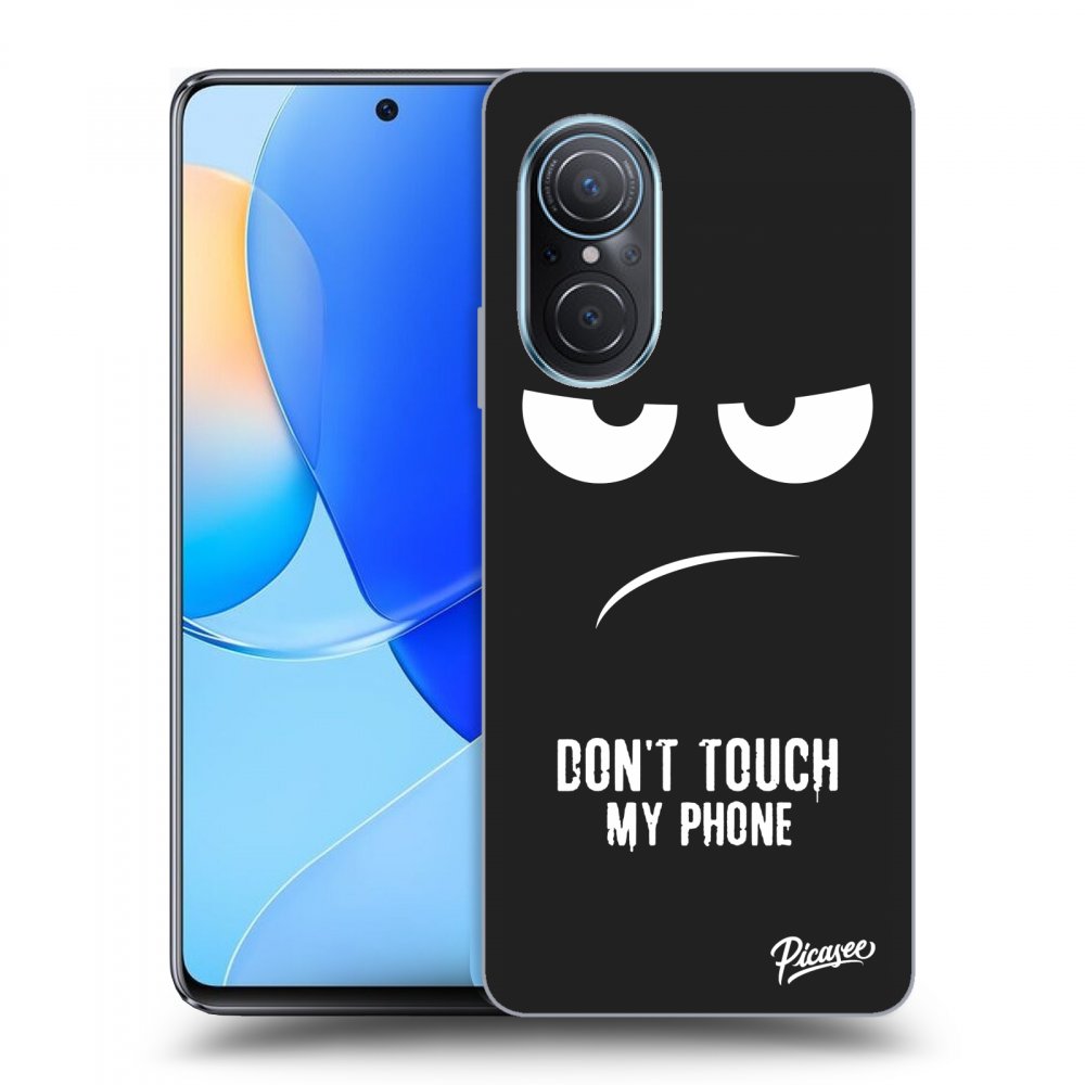 Picasee silikonový černý obal pro Huawei Nova 9 SE - Don't Touch My Phone