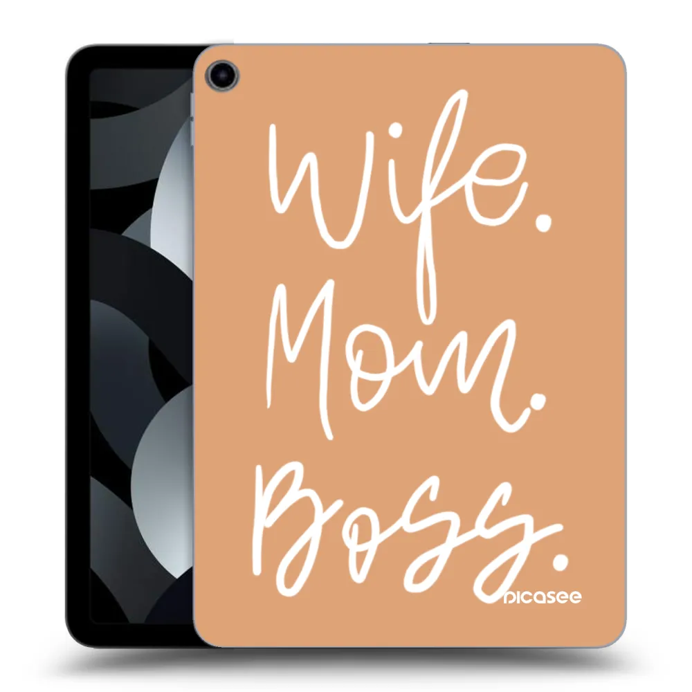 Picasee silikonový průhledný obal pro Apple iPad Air 5 10.9" 2022 - Boss Mama