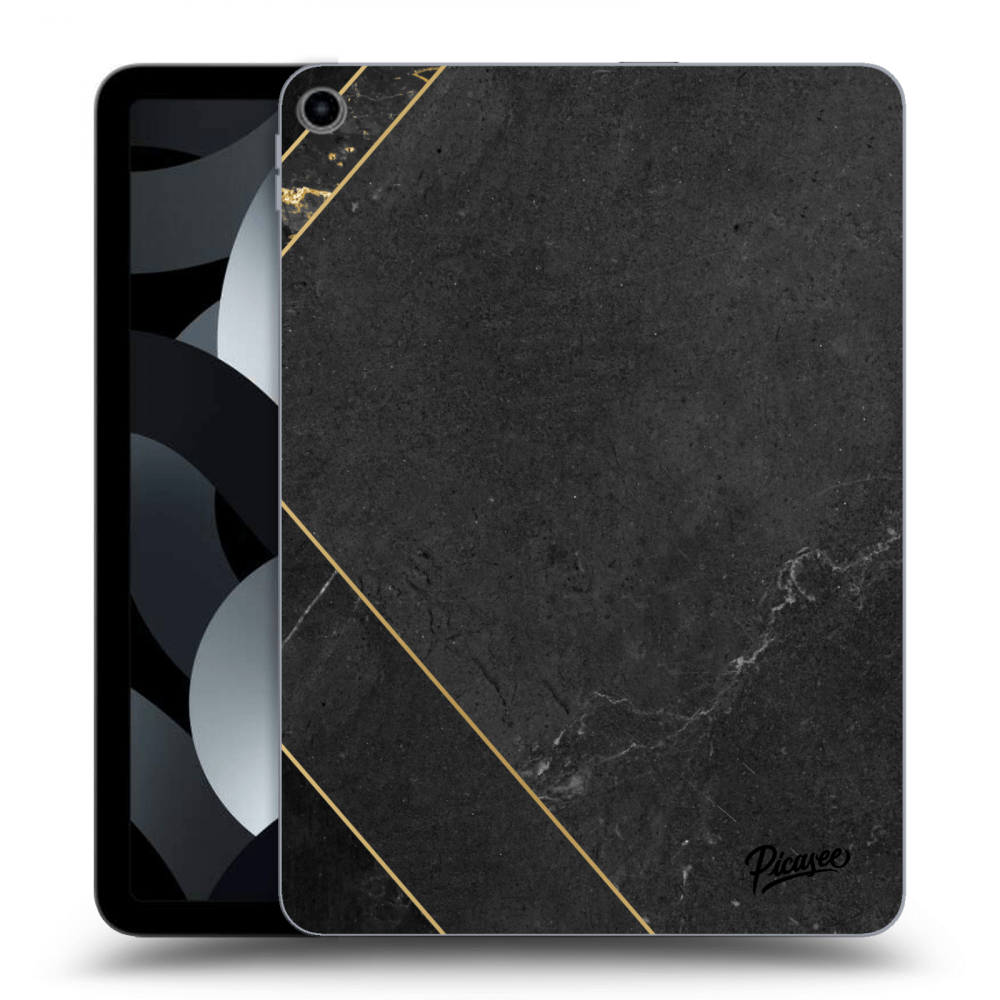 Picasee silikonový černý obal pro Apple iPad Air 5 10.9" 2022 - Black tile