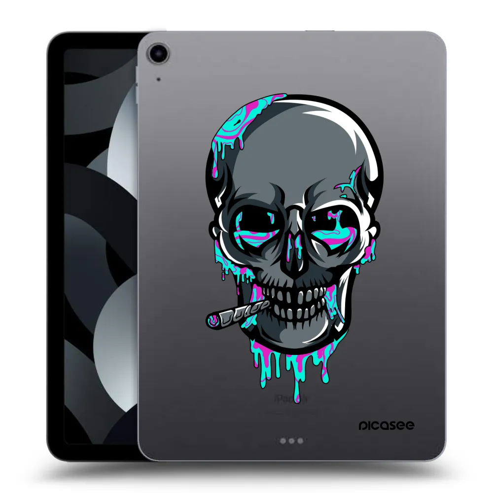 Picasee silikonový průhledný obal pro Apple iPad Air 5 10.9" 2022 - EARTH - Lebka 3.0