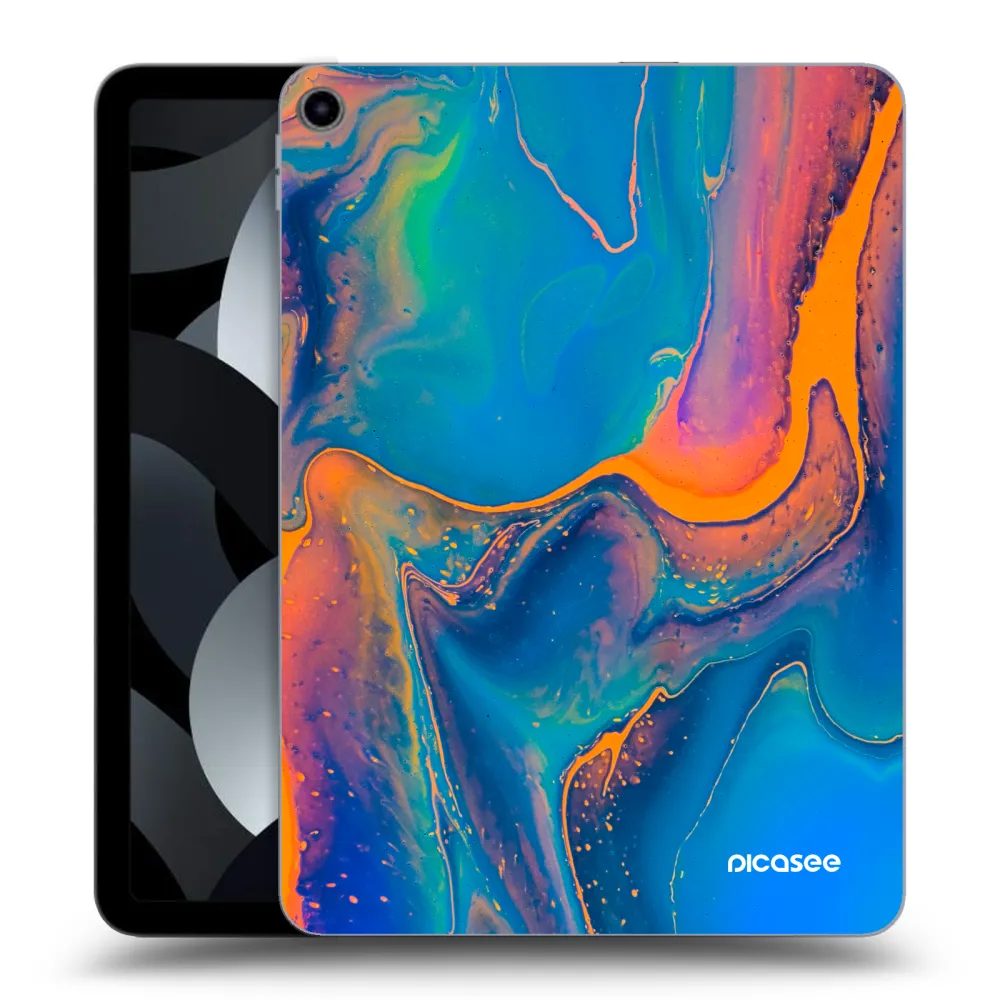 Picasee silikonový průhledný obal pro Apple iPad Air 5 10.9" 2022 - Rainbow