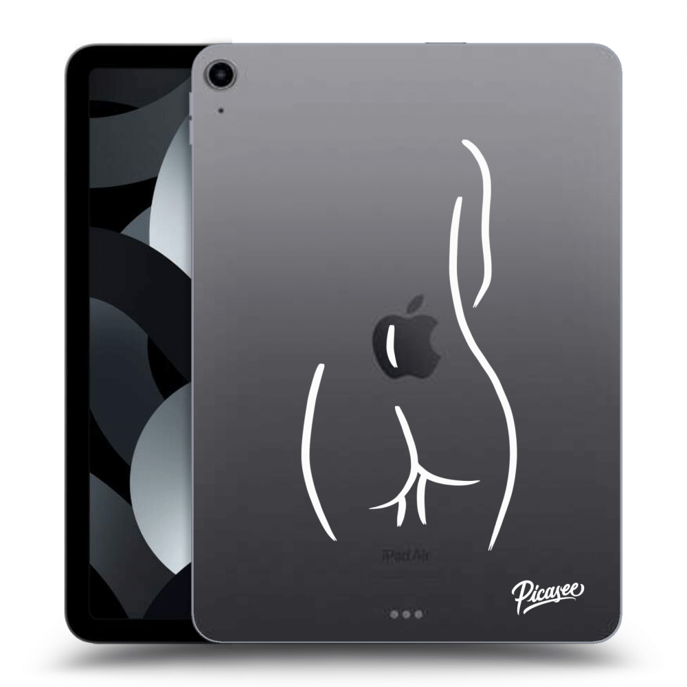 Picasee silikonový průhledný obal pro Apple iPad Air 5 10.9" 2022 - Svlečená Bílá