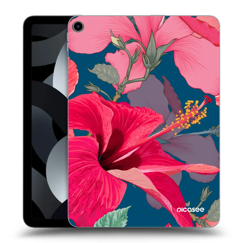 Picasee silikonový průhledný obal pro Apple iPad Air 5 10.9" 2022 - Hibiscus