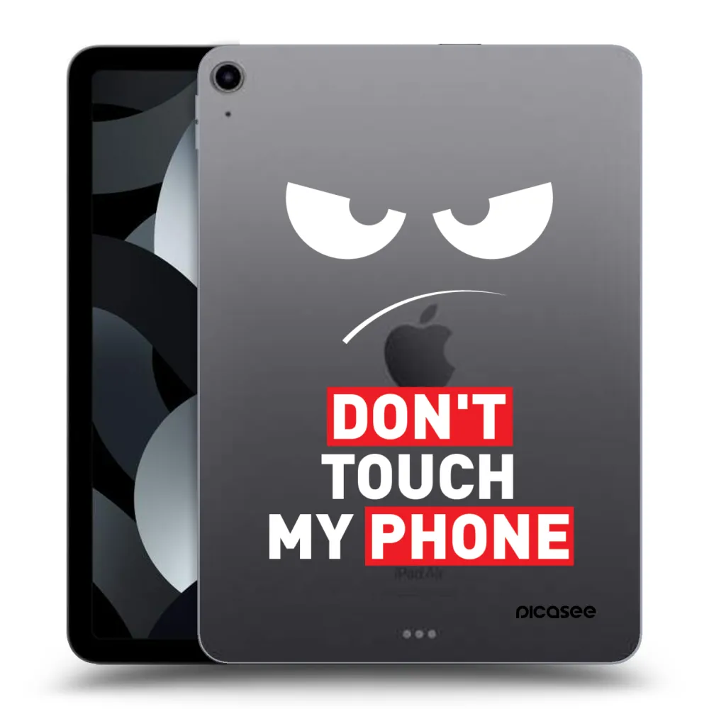 Picasee silikonový průhledný obal pro Apple iPad Air 5 10.9" 2022 - Angry Eyes - Transparent