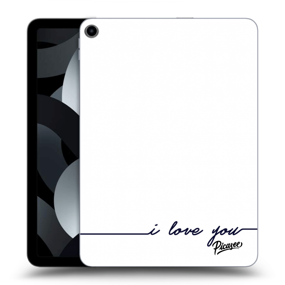 Picasee silikonový černý obal pro Apple iPad Air 5 10.9" 2022 - I love you
