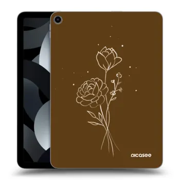 Obal pro Apple iPad Air 5 10.9" 2022 - Brown flowers