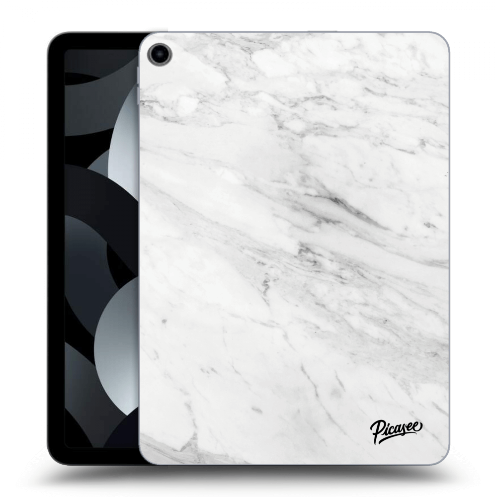 Picasee silikonový průhledný obal pro Apple iPad Air 5 10.9" 2022 - White marble