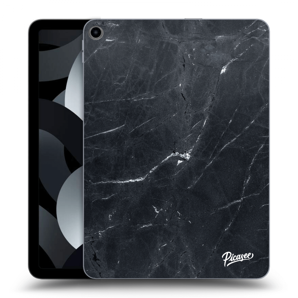 Picasee silikonový černý obal pro Apple iPad Air 5 10.9" 2022 - Black marble