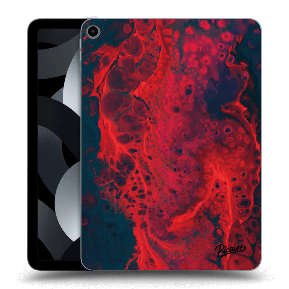 Picasee silikonový černý obal pro Apple iPad Air 5 10.9" 2022 - Organic red