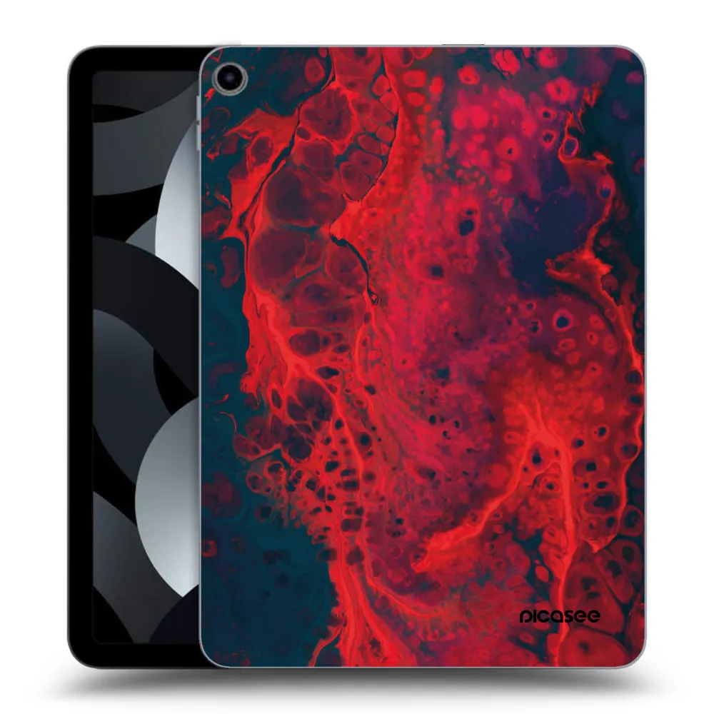 Picasee silikonový průhledný obal pro Apple iPad Air 5 10.9" 2022 - Organic red