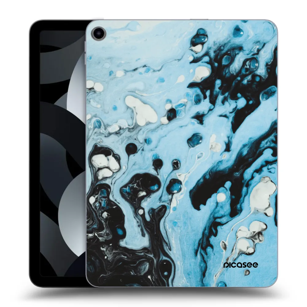 Picasee silikonový průhledný obal pro Apple iPad Air 5 10.9" 2022 - Organic blue