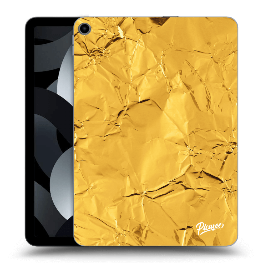 Picasee silikonový průhledný obal pro Apple iPad Air 5 10.9" 2022 - Gold