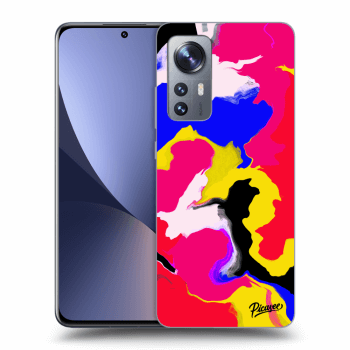 Picasee silikonový černý obal pro Xiaomi 12 - Watercolor