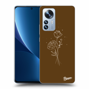 Picasee ULTIMATE CASE pro Xiaomi 12 Pro - Brown flowers