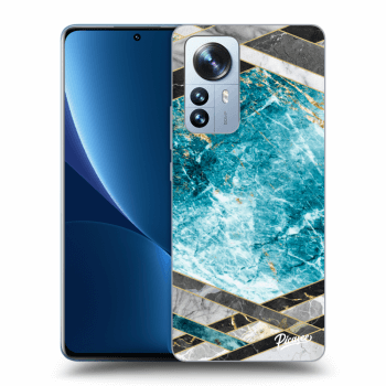 Obal pro Xiaomi 12 Pro - Blue geometry