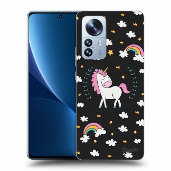 Picasee silikonový černý obal pro Xiaomi 12 Pro - Unicorn star heaven