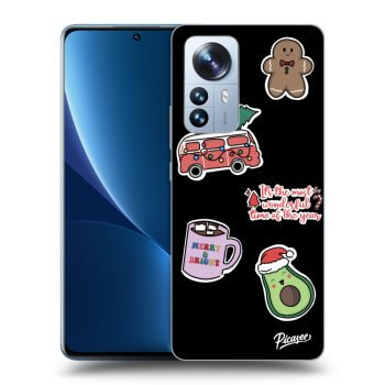 Obal pro Xiaomi 12 Pro - Christmas Stickers
