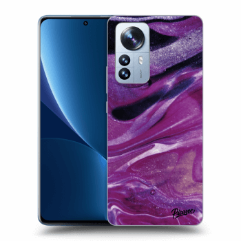 Obal pro Xiaomi 12 Pro - Purple glitter