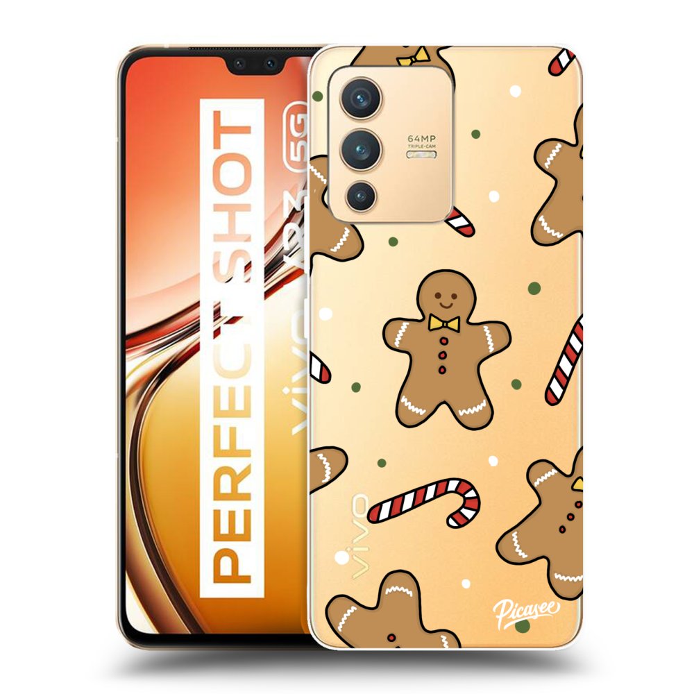 Picasee silikonový průhledný obal pro Vivo V23 5G - Gingerbread