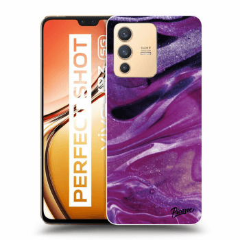Obal pro Vivo V23 5G - Purple glitter