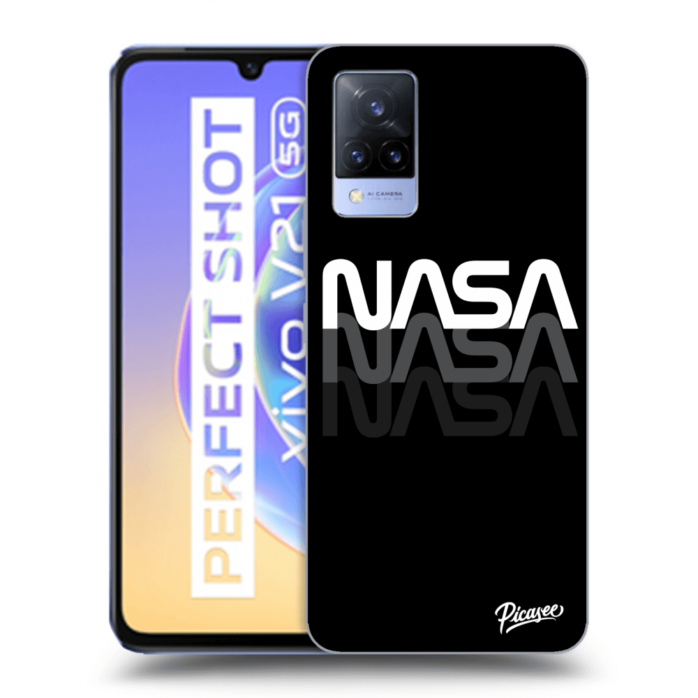 Picasee silikonový průhledný obal pro Vivo V21 5G - NASA Triple
