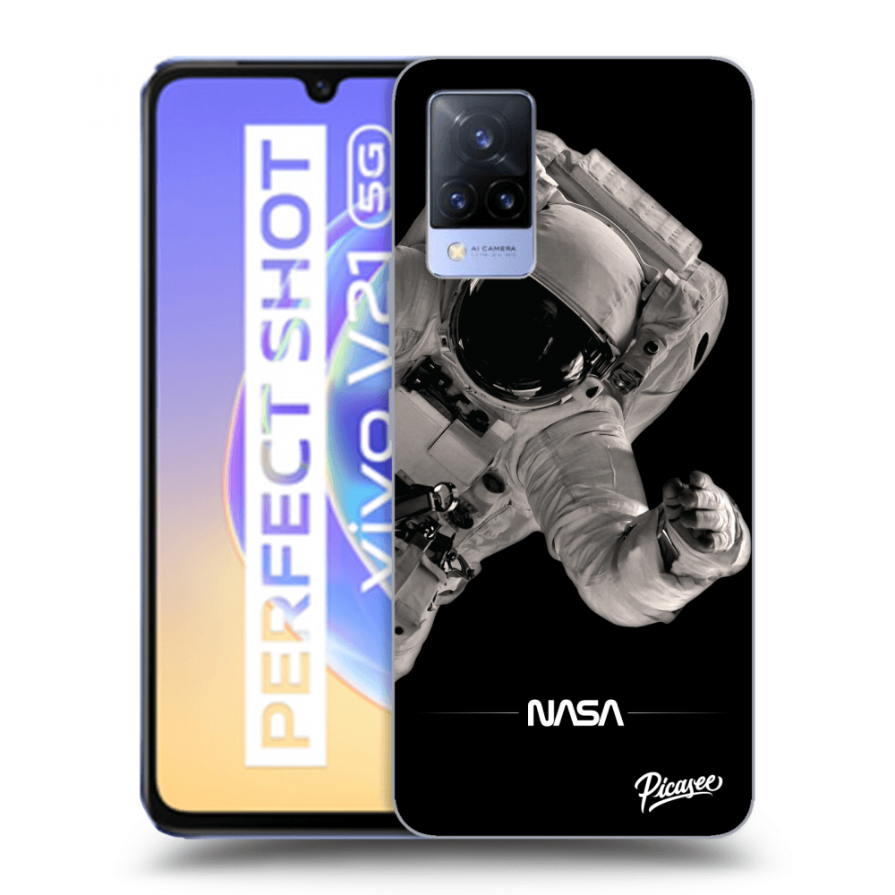 Picasee silikonový průhledný obal pro Vivo V21 5G - Astronaut Big