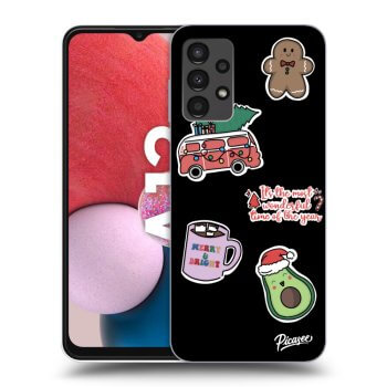Obal pro Samsung Galaxy A13 4G A135 - Christmas Stickers