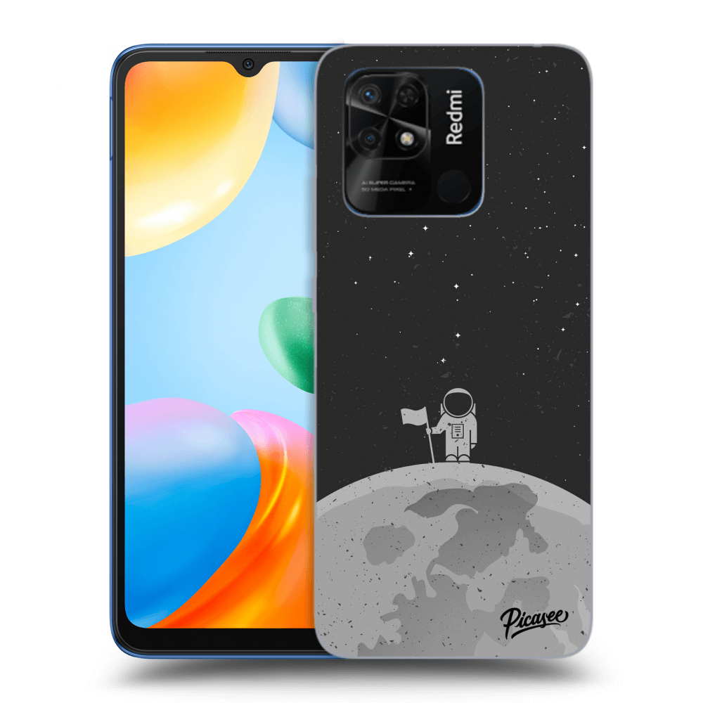 Picasee silikonový černý obal pro Xiaomi Redmi 10C - Astronaut