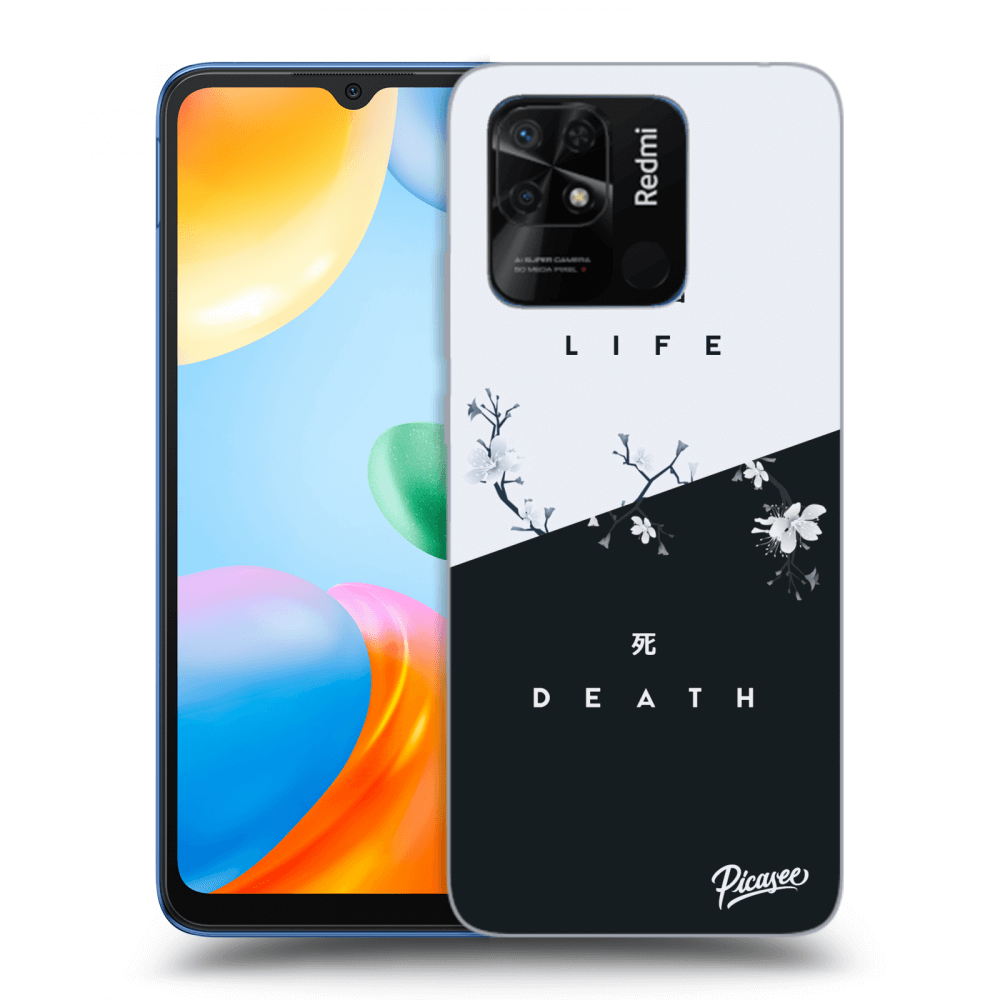 Picasee silikonový černý obal pro Xiaomi Redmi 10C - Life - Death